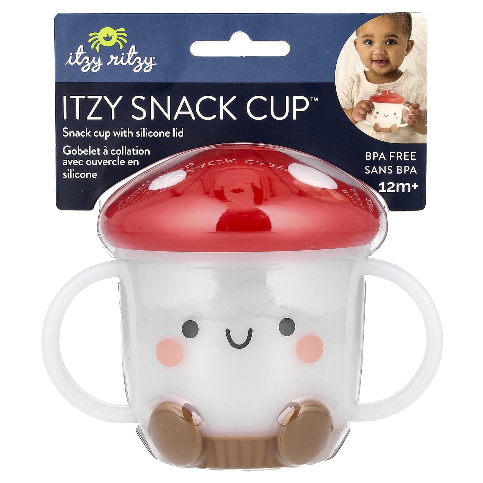 

itzy ritzy, Itzy Snack cup™, 12 months and up, mushroom, 1 cup