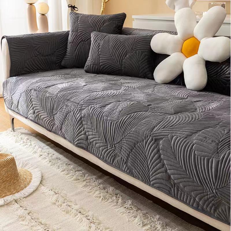 Karierter Sitzbezug, Ecksofabezug, Sofa-Set, Wohnzimmermöbel, Schutzhülle, Liege, Sofa, Bett, Rutschfestes Sofakissen