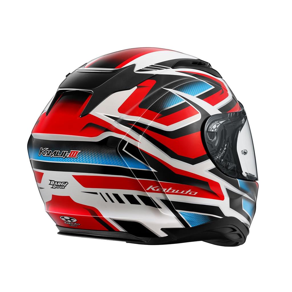 OGK KABUTO Motorcycle Helmet Full Face KAMUI3 ACROBAT White Red (Size XL)