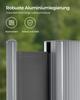 SONGMICS 180 x 350 cm (H x W), Side Awning for Balcony and Terrace, Privacy Protection, Sun Shade, Side Blind, Smoky Grey