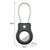 HdoorLink For Apple AirTag Tracker GPS Locator Keychain Protector Cover Safety Lock Protective Case Anti Lost Secure Holder For AirTags