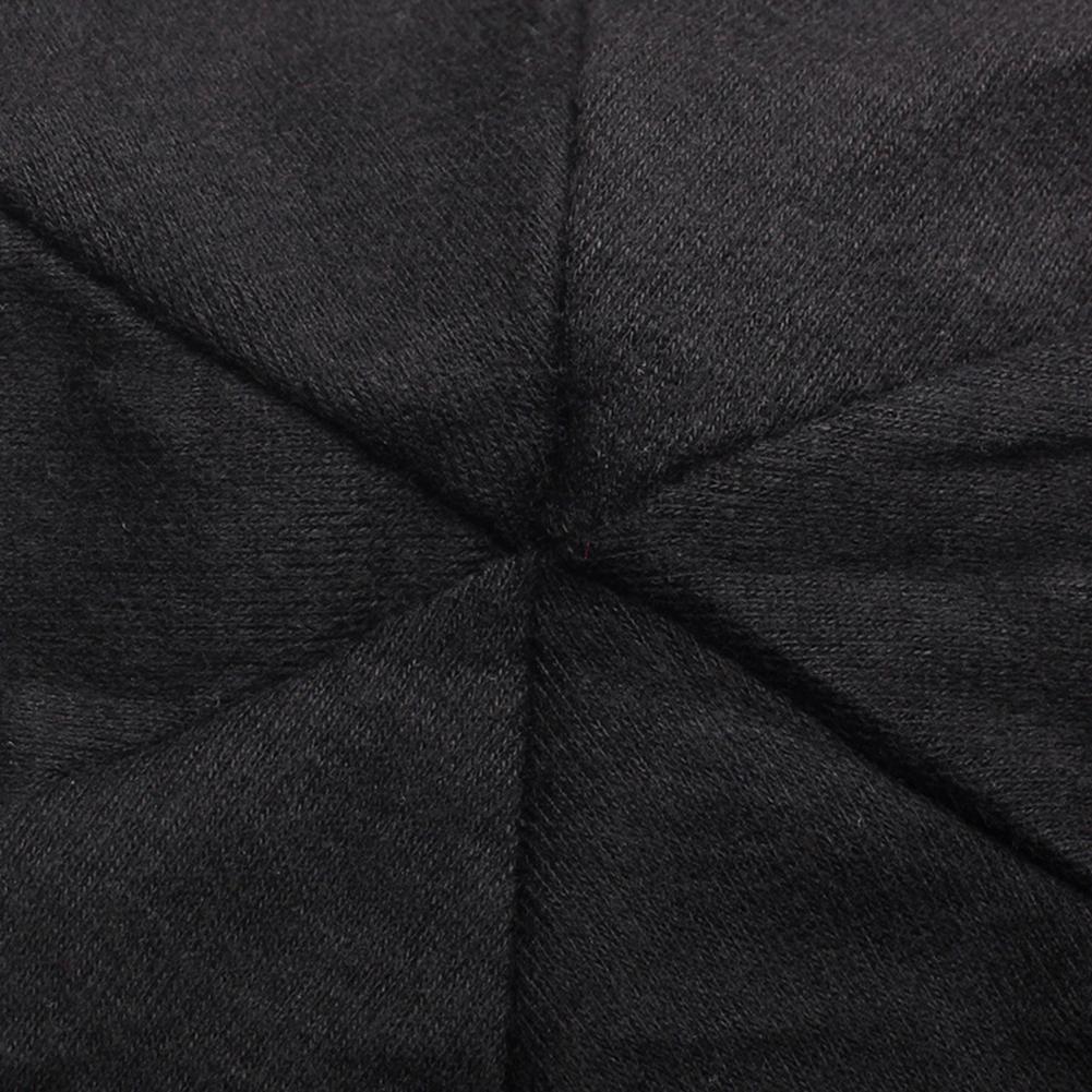 Unisex Stylish Knitted Cotton Cap Solid Color Warm Beanie Prevent Cold Wind Hat for Winter Autumn