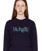 MATCHGLOBE Simple Logo Knit Tee (Navy)