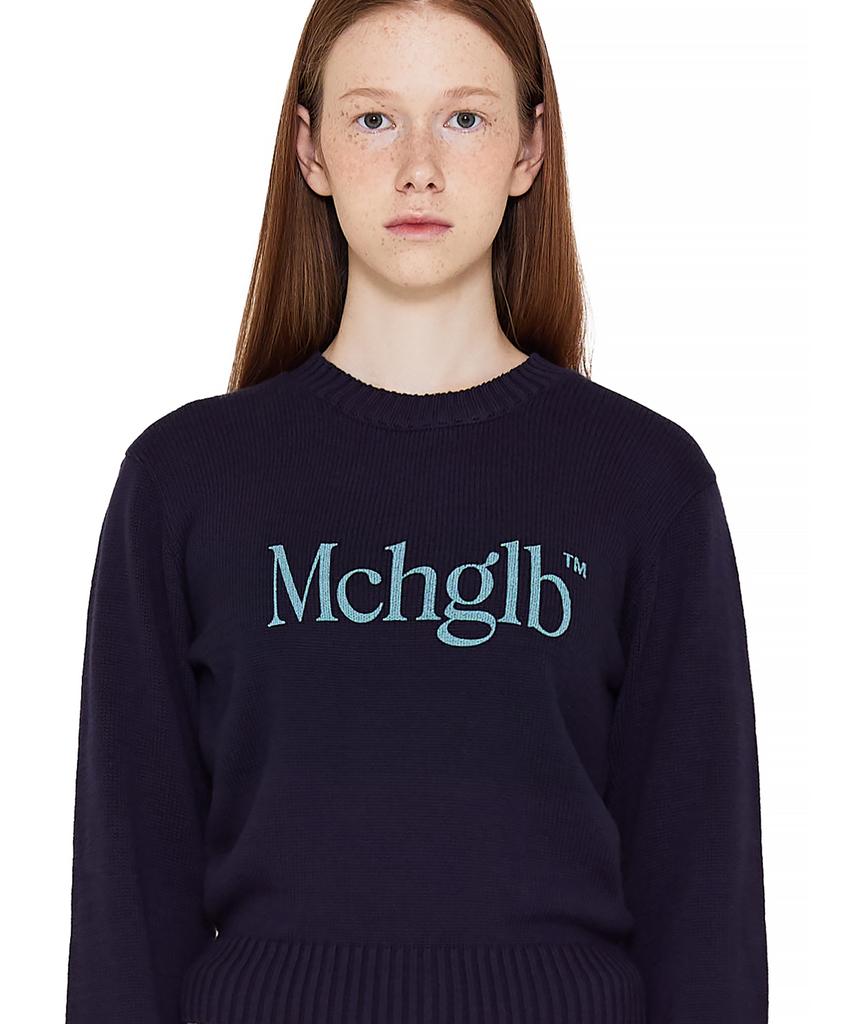 MATCHGLOBE Simple Logo Knit Tee (Navy)