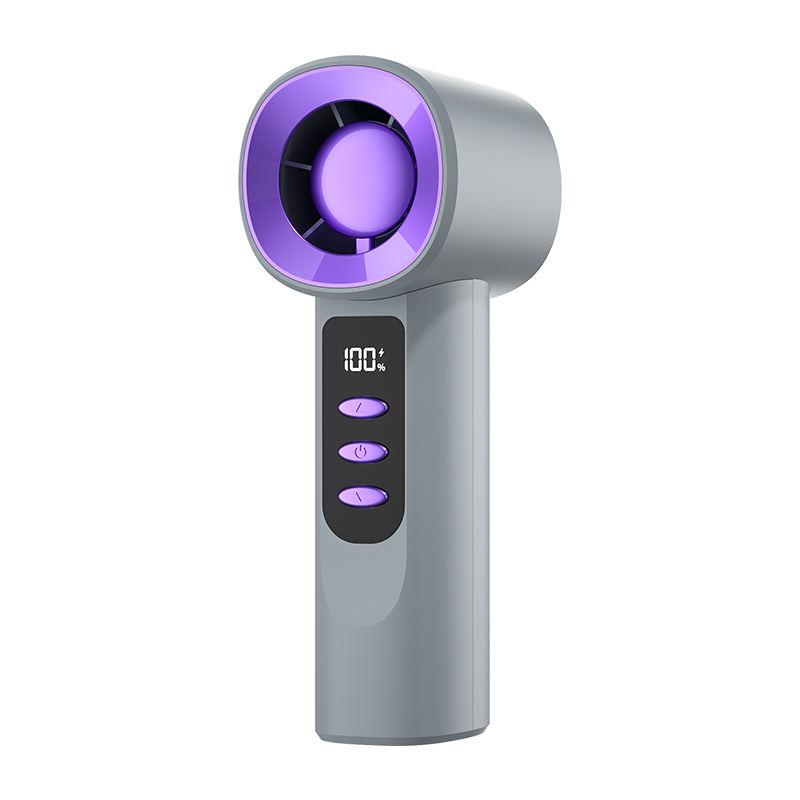 Outdoor Camping Handheld Fan 2000mAh 100 Speed Mini Fan Portable USB Rechargeable Fan Mini Air Conditioner Air Cooler