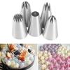 5PCS Assorted Shapes Pastry Icing Nozzle Stainless Steel Cake Decorating Tip  DIY Pastry Art