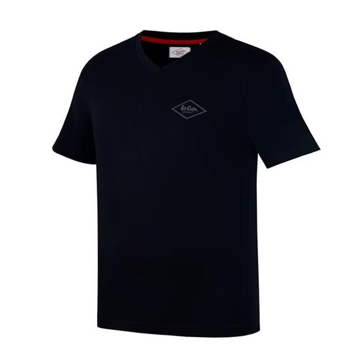 Lee Cooper Essentials V-Neck Black Men's T-Shirt, Size L