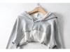 Spring Women's European-American Style Drawstring Hoodie - Solid Color, Versatile Long Sleeve Sweatshirt