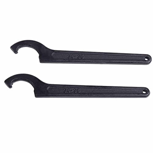 

Универсальный крючковый ключ, набор из 2 штук, черный (подходит для гаек 34-36мм) Крючковый ключ, регулировка высоты, автомобиль, мотоцикл, обслуживание, ремонт