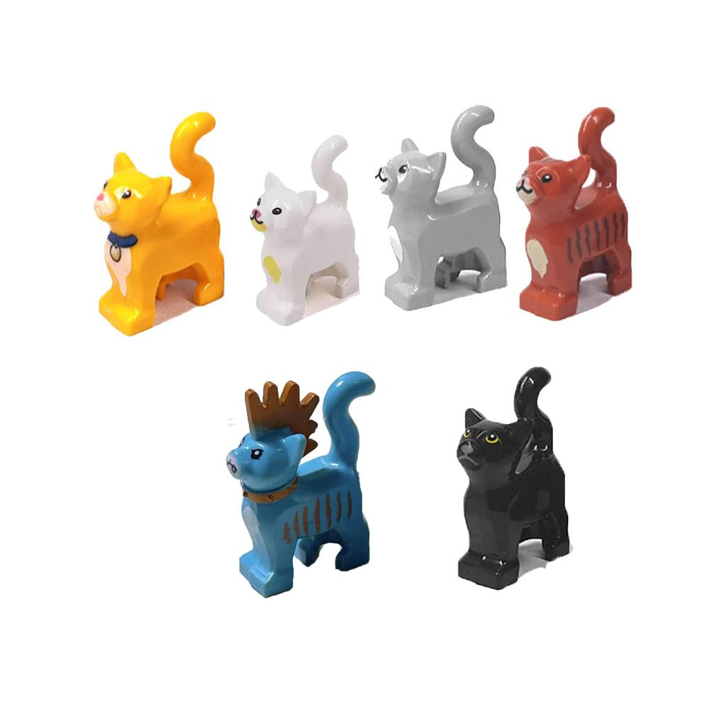 Afrikanische Wildtiere Bausteine Set Löwe Elefant Kamel Hirsch Wolf Giraffe Spielzeugmodell für Kinder Kreatives Kindergeschenk Stein S041
