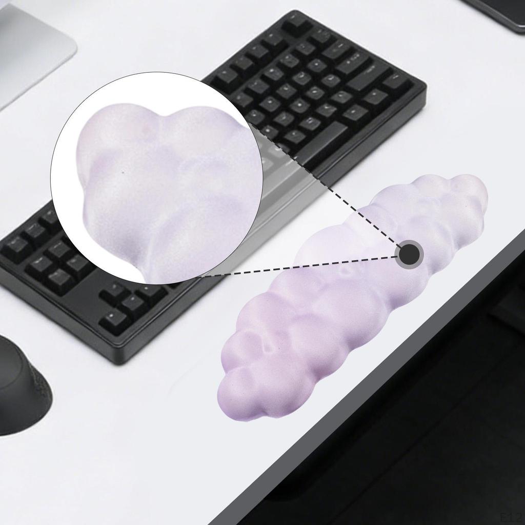 Reposamuñecas para Teclado Brazo de Ordenador Antideslizante Almohadilla para Codo de Escritorio de Portátil para Juegos Familia Amigos