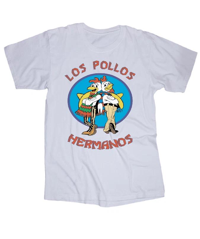Los Pollos Hermanos White T-shirt Breaking Bad chicken 3XL