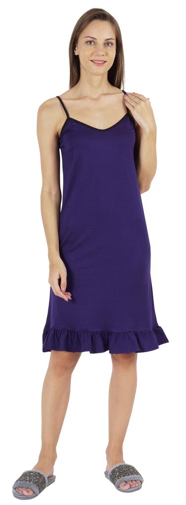 Inkmeso Solid Women  s Spaghetti Strap Nightwear Sleeveless Chemise