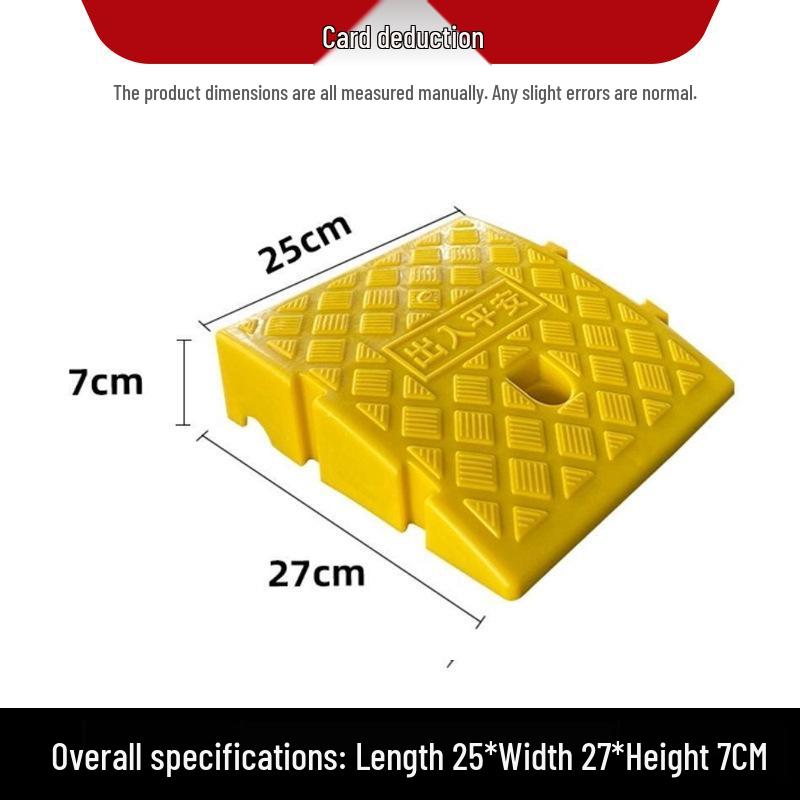 Plastic Uphill Ramp & Curb Speed Bump Pad