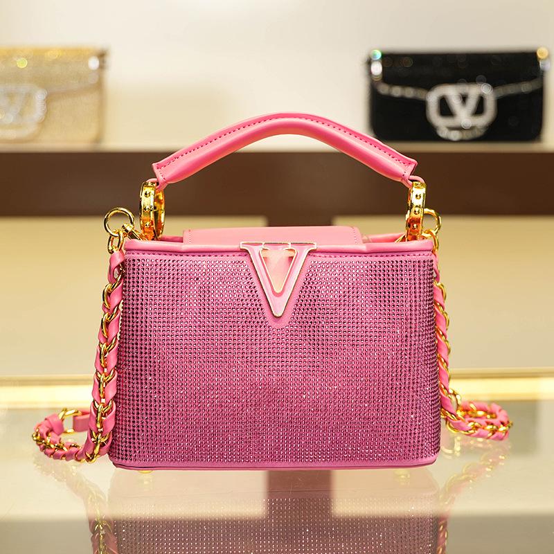 Guifei 2024 Retro Diamond-Inlaid Women's Shoulder & Crossbody Bag