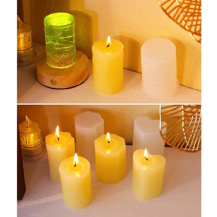Silicones Candle Molds for Epoxy Resins Cylinder Silicones Candle Molds for Candle Soap Fondant Silicones Molds