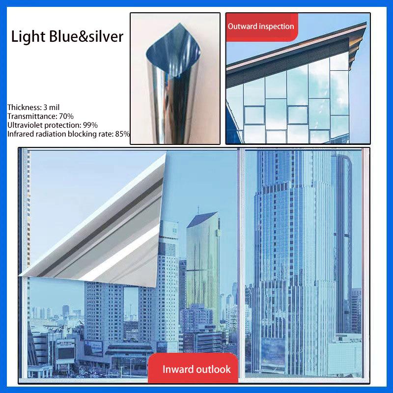 Thickened Nano Heat Insulation Window Film - Sun UV Blocking One-Way Privacy Anti-Glare for Home & Office Use