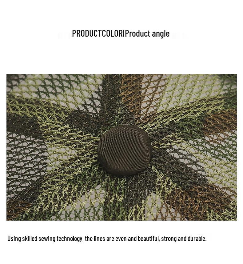 Breathable Mesh Sun Protection Summer Hat for Men & Women - Outdoor Fishing Cap with Hollow Brim & Leather Label