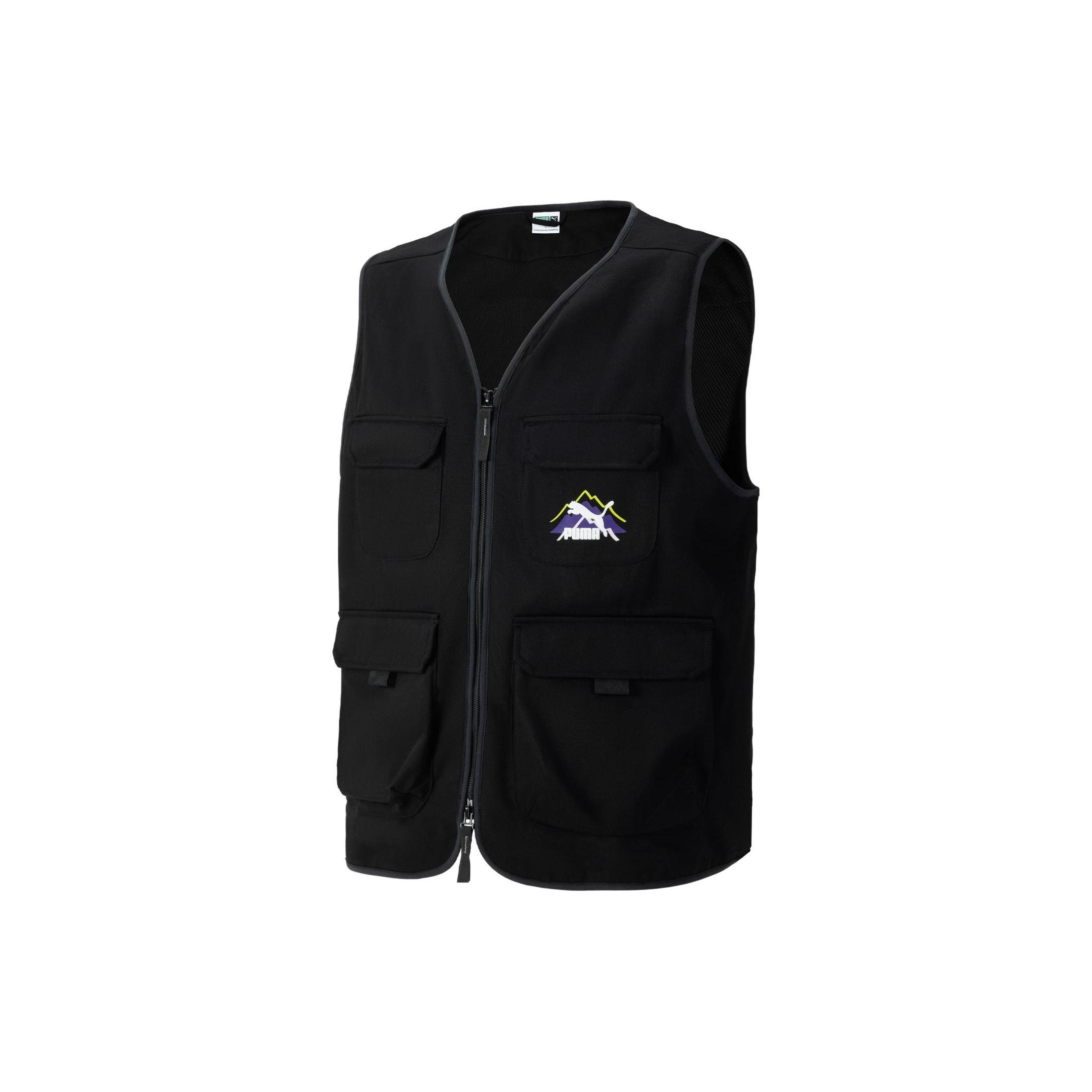 PUMA Camping Mountain Cargo Vest Black Men s 537422-01 L