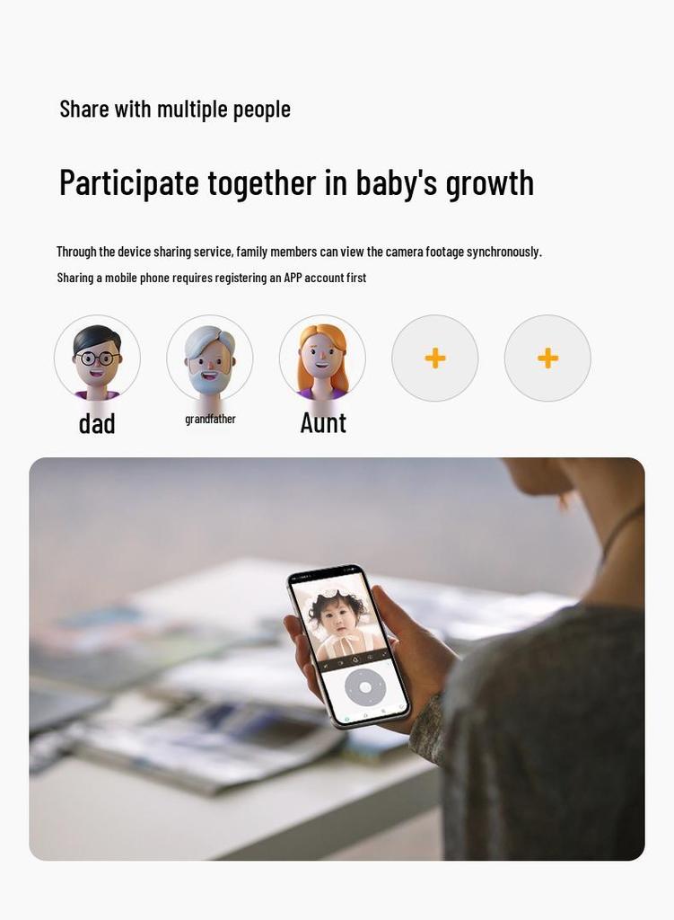 Smart WiFi HD Camera Monitor with Real-time Video Call & Phone Connectivity