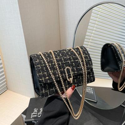 Bag Women's 2025 New Temperament Small Square Bag Fashionable Versatile Single Shoulder Portable Baguette Bag High Value Women's Bag