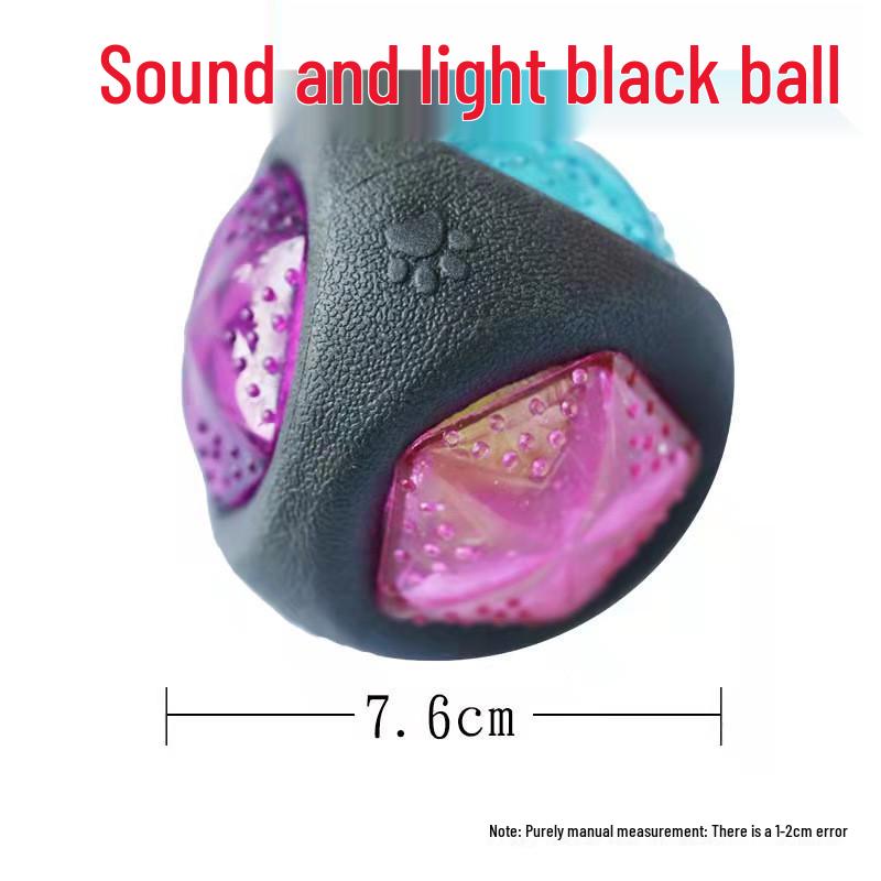 Luminous Eco-Friendly TPR Dog Toy - Bite-Resistant, Sound-Emitting Teething Toy
