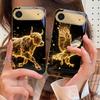Golden Dragon Totem For IPhone 17Pro Max 16 17 Pro 15 Pro 14 13 Plus 12 Mini 11Pro Max XR 16E 17Air Golden Glass Phone Case