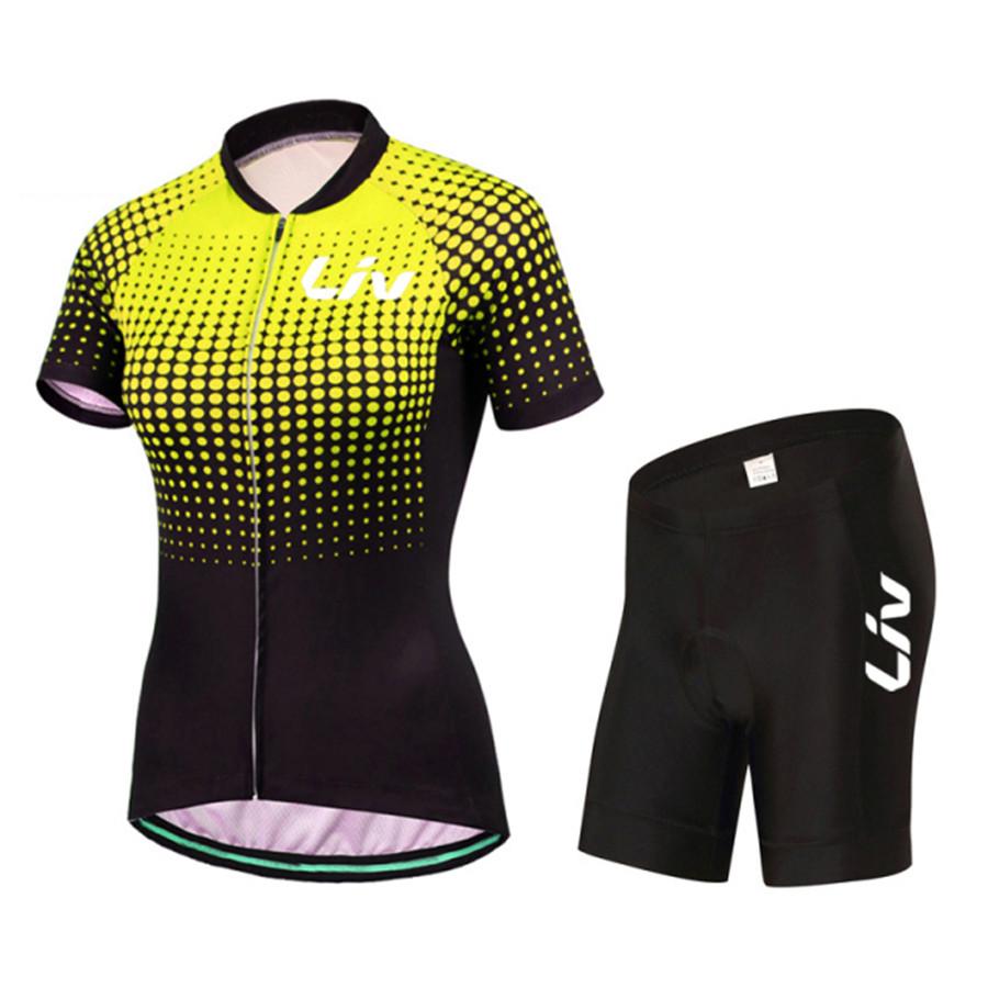 2026 Summer Cycling Suit Set for Women Short Sleeved Jersey Quick Drying Breathable Road Bike Bib High Elasticity Sports Shirt