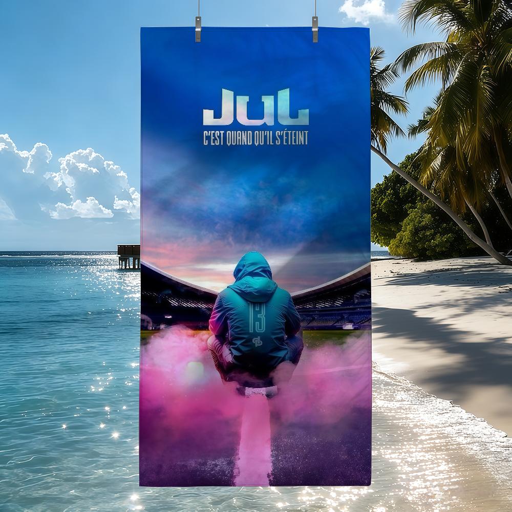 French singer Jul Towel Drying Bath Towel Applicable To Light Swimming Camping Yoga Beach Out