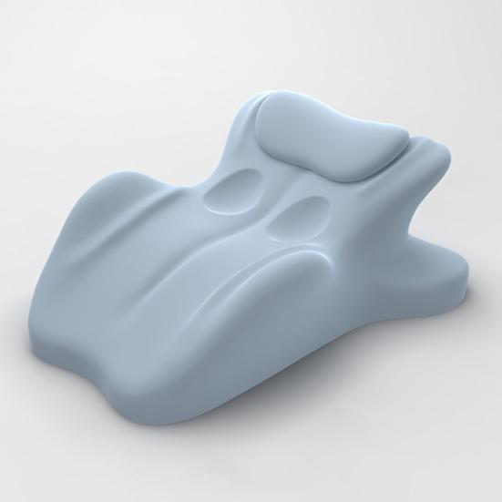 Couple Pillow Back Cushion with Wave-Shaped Design Ergonomic Posture Support Memory Foam Butt Cushion Leg Wedge