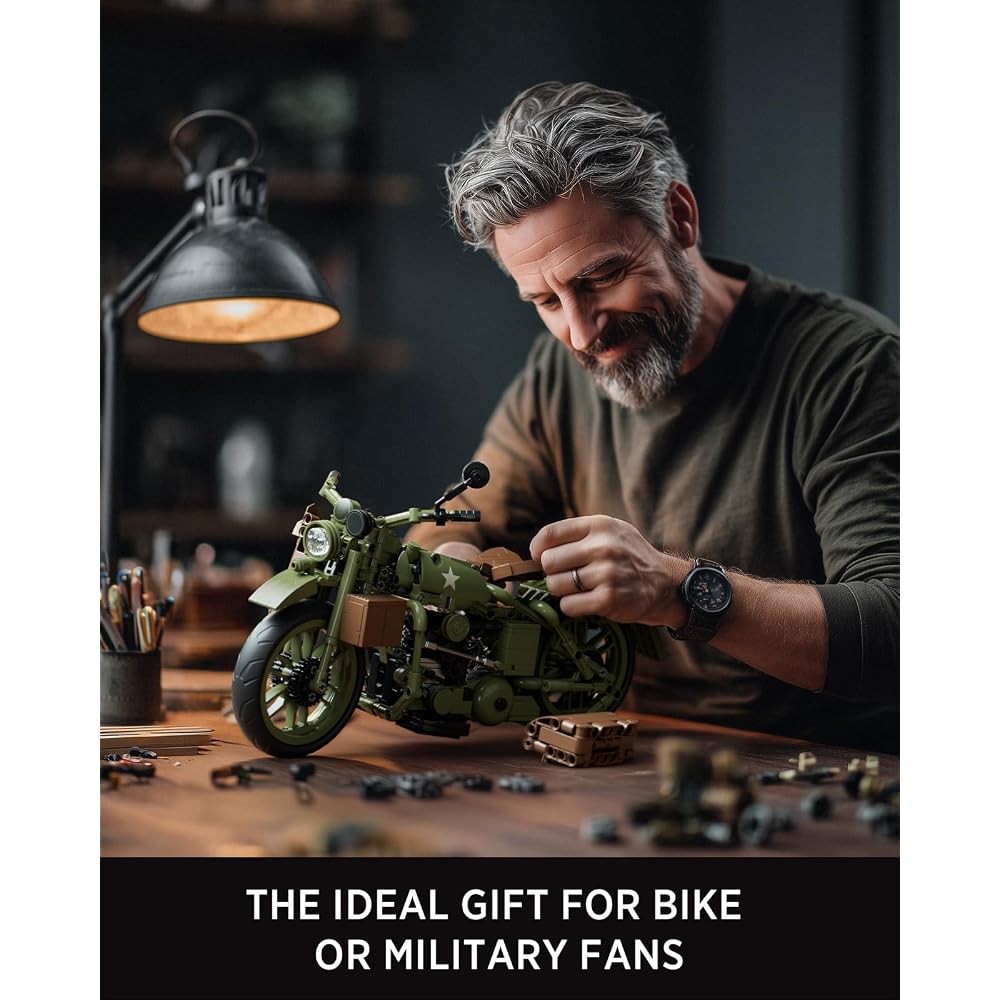 Nifeliz WLA Motorcycle Assembly Set NF10333 with Detailed Parts and Instructions, Educational Building Toy