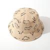 Cute Cartoon Dinosaur Baby Bucket Hat Sun Protection Soft Cotton Beach Cap For Kids Summer Outdoor Fisherman Hat