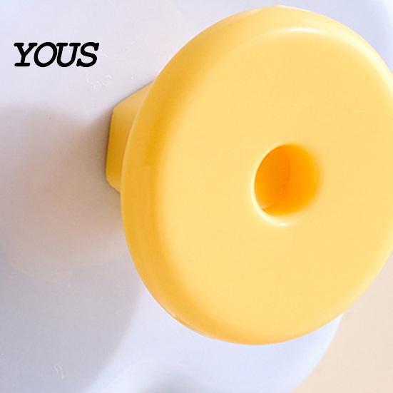 Door Hook Flower Shape Suction Cup Hook, No-Drill Plastic Cabinet Drill Handles, Rotatable Knob Adjustable Buckle for Kitchen Bathroom