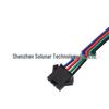 SM Male/Female Plug Cable 2.54MM Air Connection, 3-Battery Charging, 4P Terminal Power Cord, LED Light.