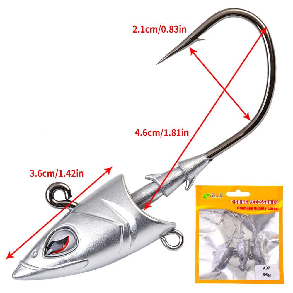 15 stuks Swimbait Jigkoppen met Chartreuse Visoog 42g 56g 28g Jigkoppen voor Zoetwater&Zoutwater Vissen