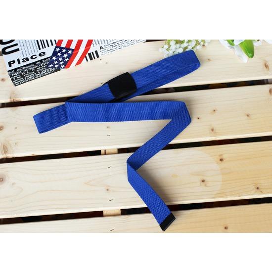 Iron-Free Nylon Canvas Women'S Belt, Plastic Buckle Simple Belt