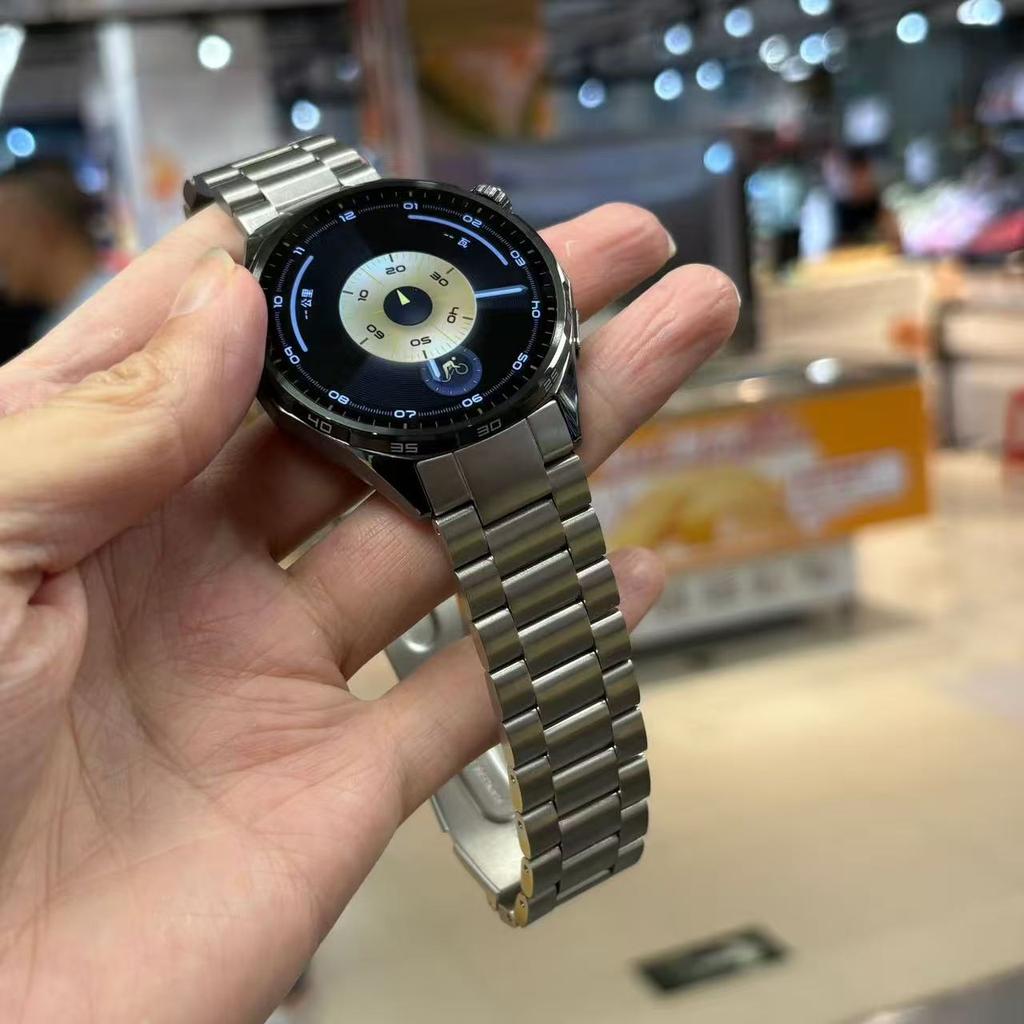 Lückenloser Offizieller Schnittstellen-Armband für Huawei Watch GT6 GT5 GT4 46mm Metall Edelstahl-Armband für Huawei Watch GT6 46mm Gürtel