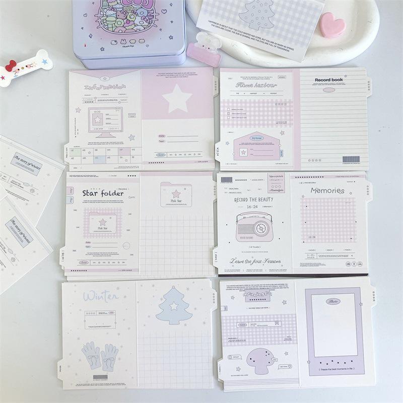 DIY Folding Greeting Card Kit: Small Cardstock for Protection and Decoration