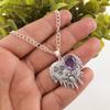 Iolite Gemstone 925 Sterling Silver Jewelry Stylish Pendant 1.49" Gift For Her CP-28-5