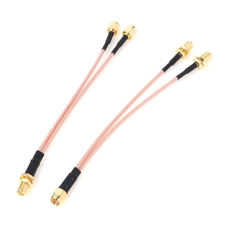 Sma To 2X Sma Male Female Y Type Splitter Combiner Jumper Cable Pigtail