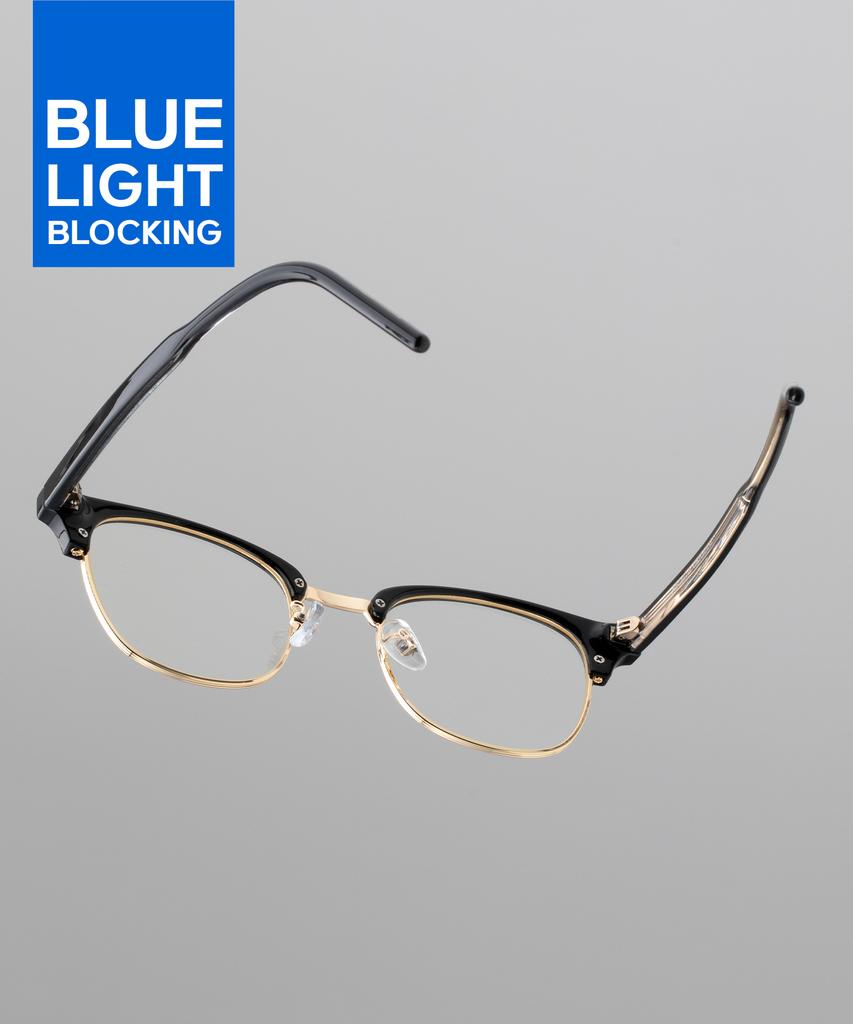 Likkeullou Rc Yleen Silver Blue Light Glasses Black