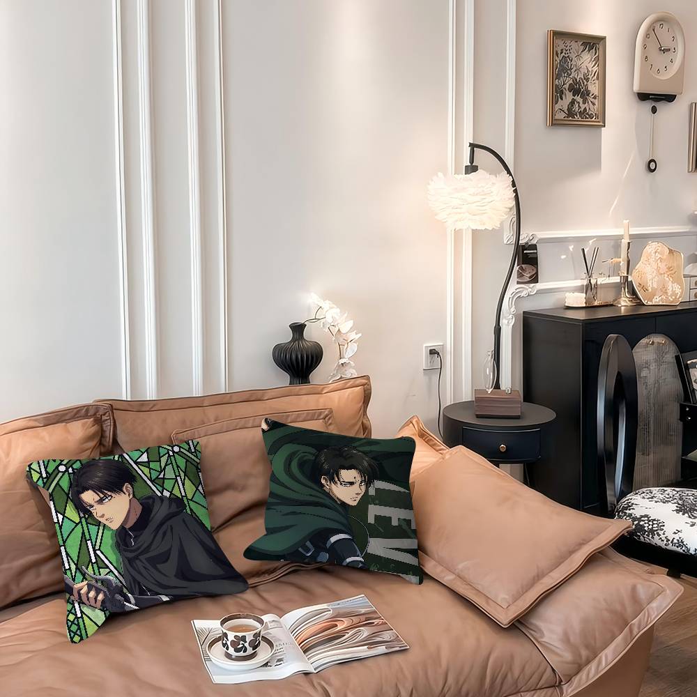 Levi Ackerman Kissenbezug für Schlafzimmer und Wohnzimmer Sofa Dekokissenbezug