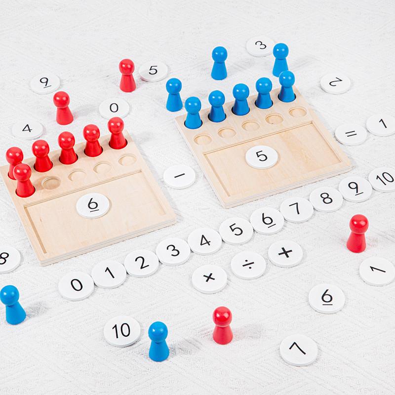 Grid Game Number Wooden Educational Toy For Kids Learning And Education Early