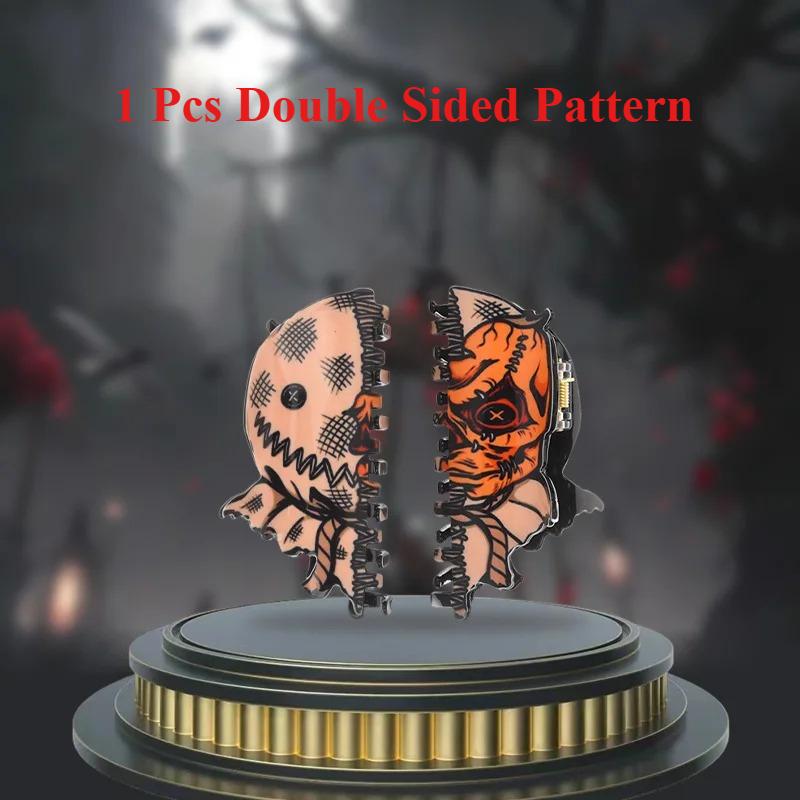2025 NEW Horror Series Ghost Face Clown Hair Claw Halloween Acrylic Claw Clips INS Trendy Hair Clips for Women Hair Accessories