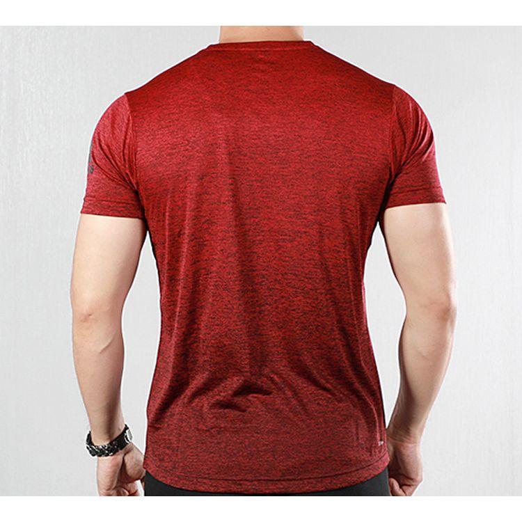 adidas Training Sports Short Sleeve T-Shirt Men Tops Burgundy EC1090