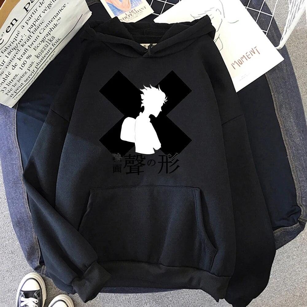 Anime A Silent Voice Hoodies Spring/Autumn Women/men Sweatshirt Koe No Katachi Hoodie Kawaii Clothing Unisex Sudaderas Warm Tops Unisex