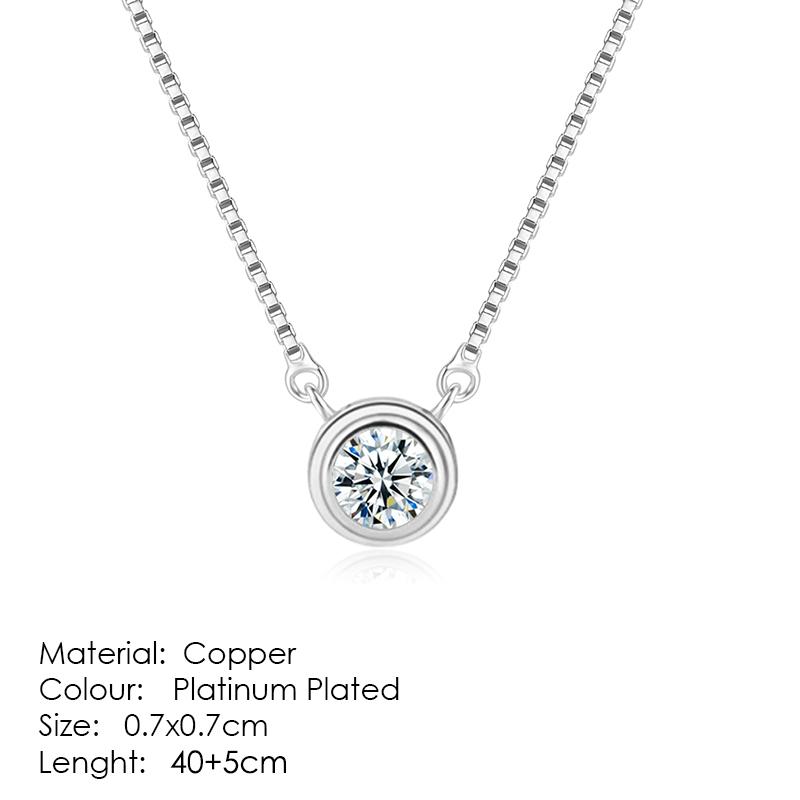 

ZHOUYANG Pendant Necklaces Jewelry For Women Rose Gold Color Chain Jewellery Heart Necklace Cubic Zirconia Gift Wholesale N388
