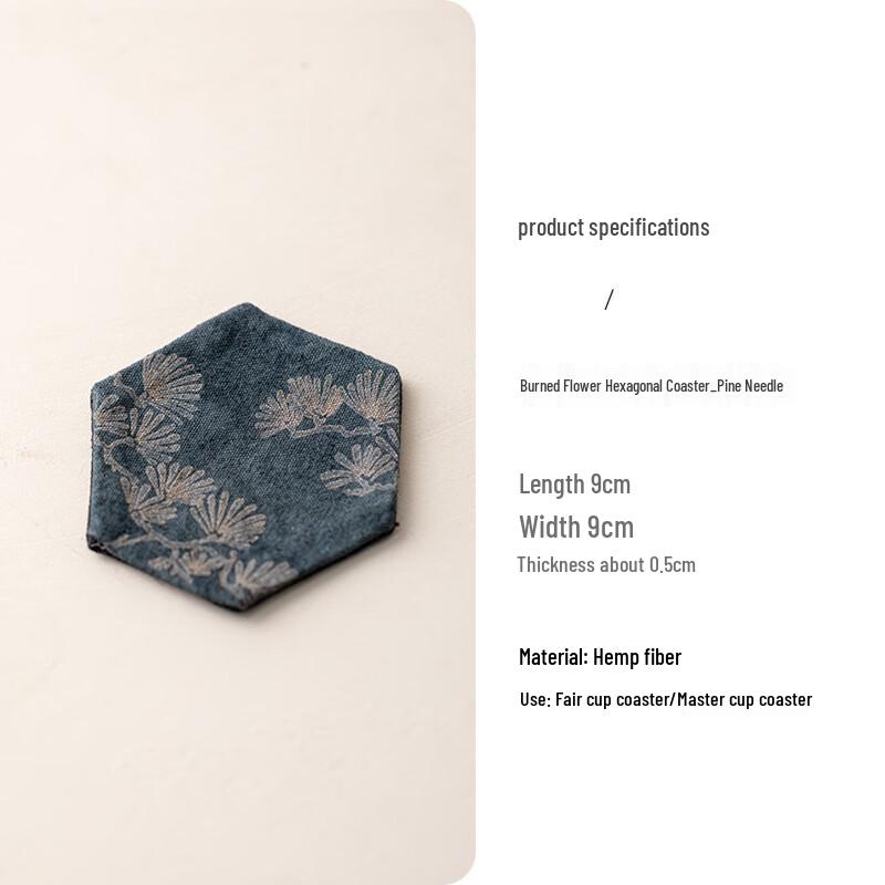 Zen Tie-Dye Hexagonal Fabric Coaster