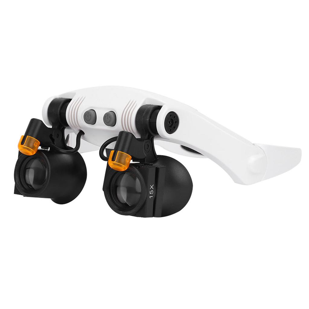 Multifunktionale Kopfhalterung LED 21 Kombination Lupe mit austauschbarer Linse für Inspektion