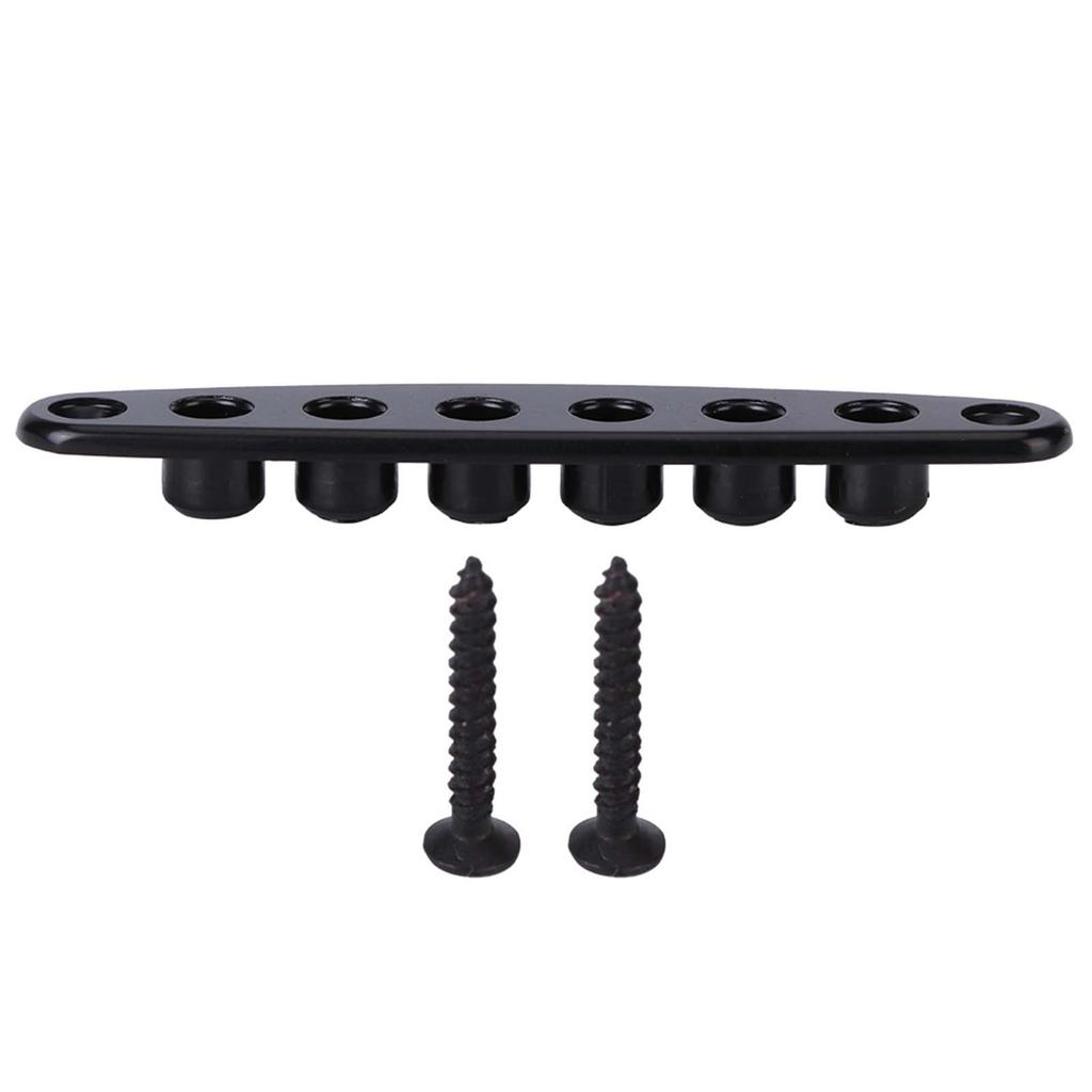 Guitar String Through Plate Mounting Ferrules Zinc Alloy Electric Bass Guitar PartsBlack